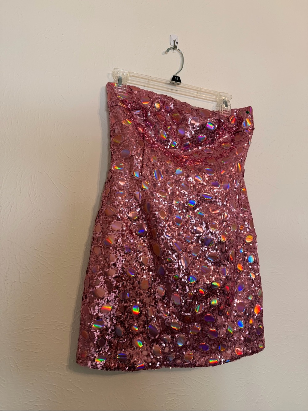 X Revolve Lace Mini Dress in Beaded Purple - Picture 5 of 8
